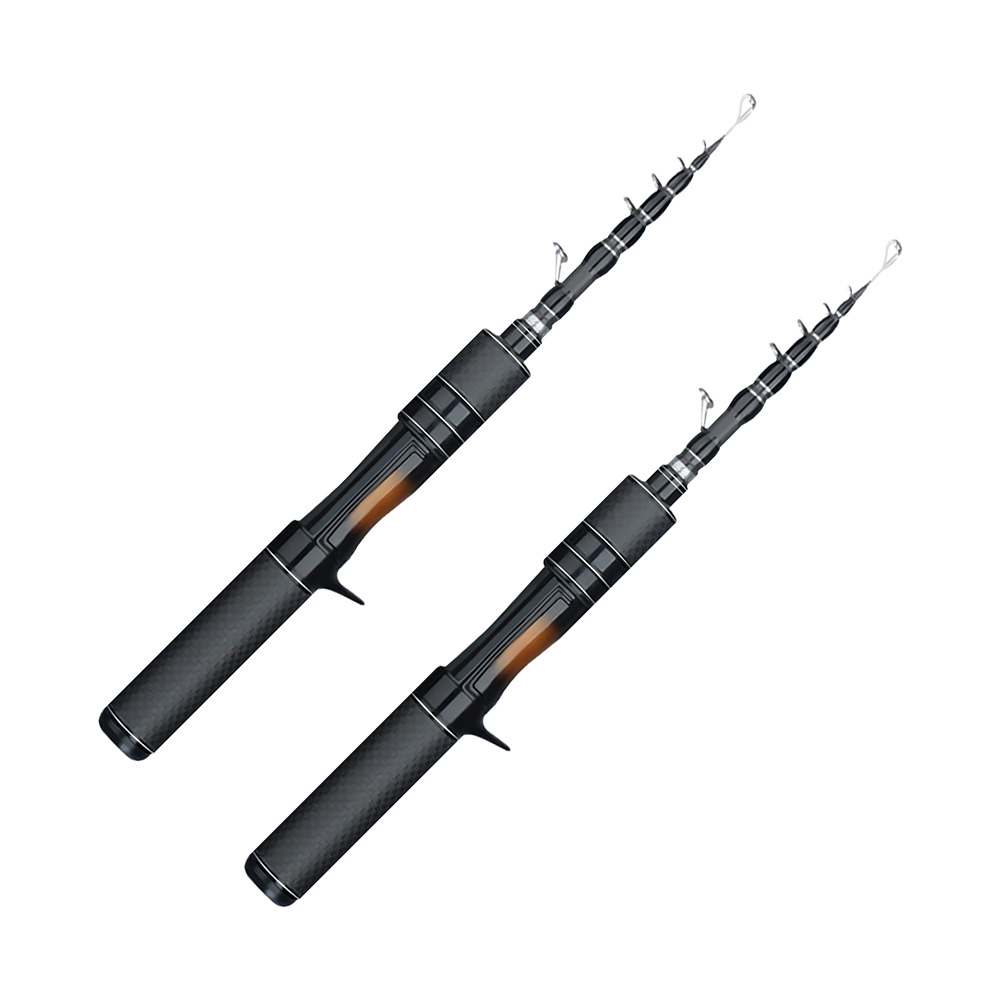 Carbon Fiber Fishing Rod Telescopic Spinning Ultra Light 1.5m/1.8m Mini Lure Fishing Rod Ultralight Rods