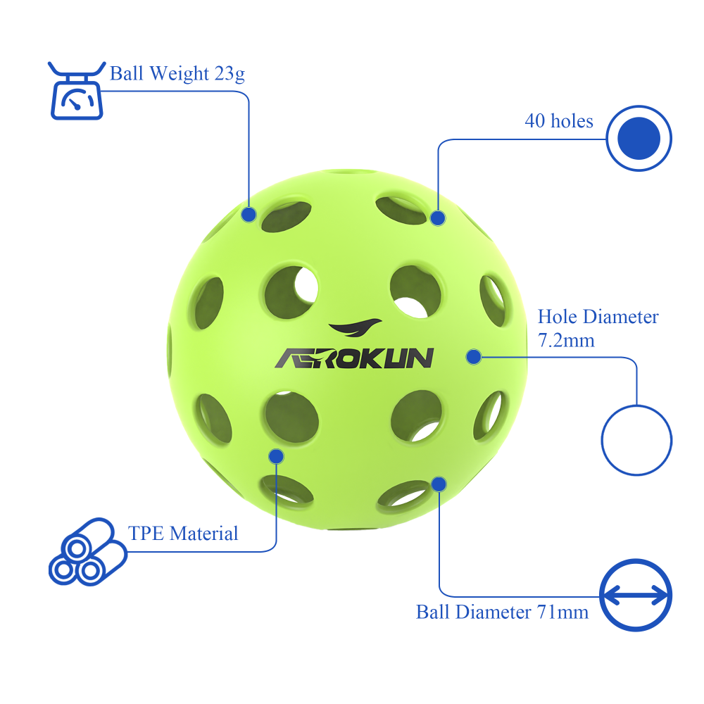 Peak Ball Hole Ball 40 Hole PE Competition Sports Training Professional Ball Indoor and Outdoor