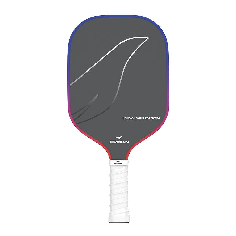 T700 Carbon Fiber Surface Custom Arc Top Paddle Comfort Carbon Fiber Pickleball Paddle with Edge Foam Filling